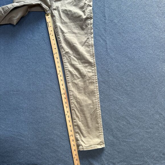 American Eagle AE Mens Khaki Slim Straight Jeans 29x32 Measure 30x30 Flex Pants - Picture 8 of 9